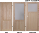 drzwi drewniane sosnowe, wewnętrzne, kornik Duo sosna bezsęczna, Drewbar, Bydgoszcz